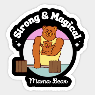 Bodybuilding and Exercise Mama Bear Sticker